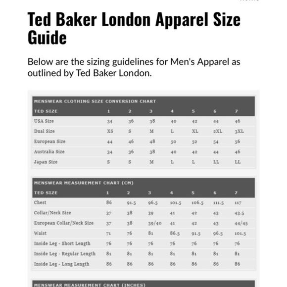 Ted Baker Shirt Mens Size Small Blue Long Sleeve Point Collar Button Up Front - Picture 3 of 9